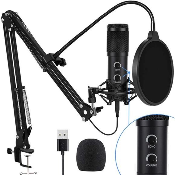 USB Condenser Microphone for Computer, Great for Gaming, Podcast, LiveStreaming - Picture 15 of 16